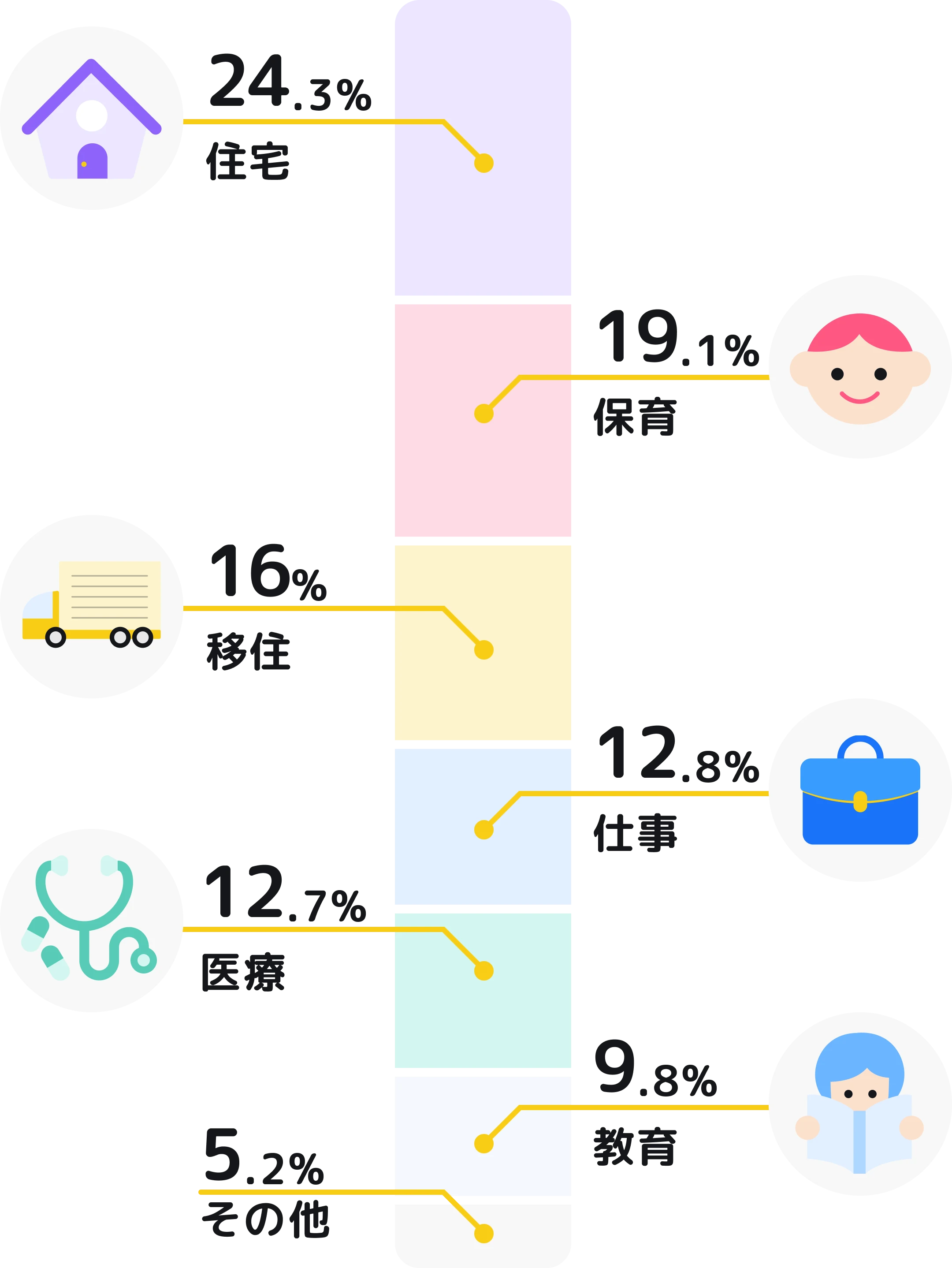 全体のカテゴリー割合
